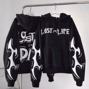 Áo Hoodie Vải Nỉ Dày Dặn In Chữ Ngầu Lost For Life Unisex Nam Nữ Tp66 - Golden Dream