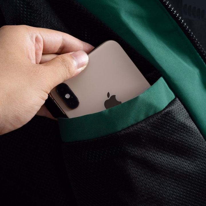 Áo Khoác Gió Nam Nữ Unisex Tay Phối Sọc Phản Quang, Kiểu Dáng Thể Thao, Năng Động Sldcg29 - Diepchi Fashion - Ảnh 8