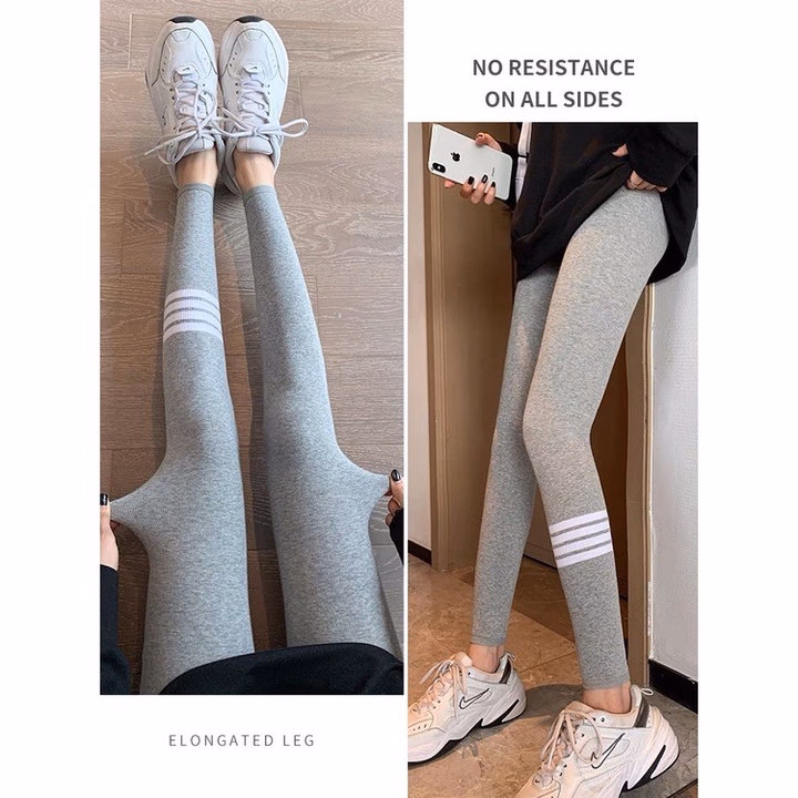 Quần Legging 3 Sọc Chân Chất Liệu Len Cotton Cạp Cao Siêu Tôn Dáng Dành Cho Bạn Nữ - Diepchi Fashion - Ảnh 4