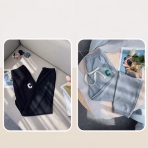 Quần Jogger Chữ C Chất Liệu Tổ Ong 4 Màu Năng Động Dành Cho Bạn Nữ - Chipxinhxk