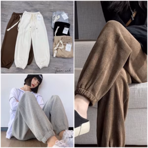 Quần Nhung Tăm Bo Gấu, Chất Liệu Dày Dặn Kiểu Dáng Trẻ Trung Dành Cho Nữ - Diepchi Fashion
