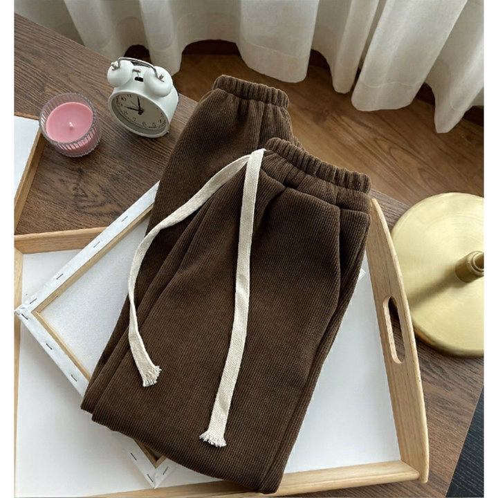 Quần Nhung Tăm Bo Gấu, Chất Liệu Dày Dặn Kiểu Dáng Trẻ Trung Dành Cho Nữ - Diepchi Fashion - Ảnh 6