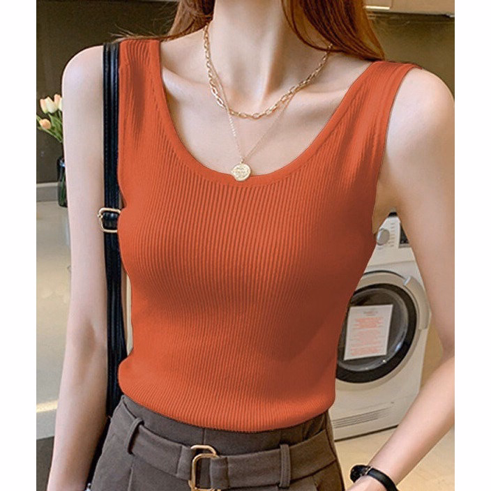 Áo Sát Nách Thun Tăm Nữ Mẫu Mới Tinh Siêu Co Giãn Cao Cấp Qags - Be Yourself - Ảnh 3