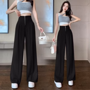 Quần Ống Rộng Cạp Cao Khóa Trước Qags - Be Yourself