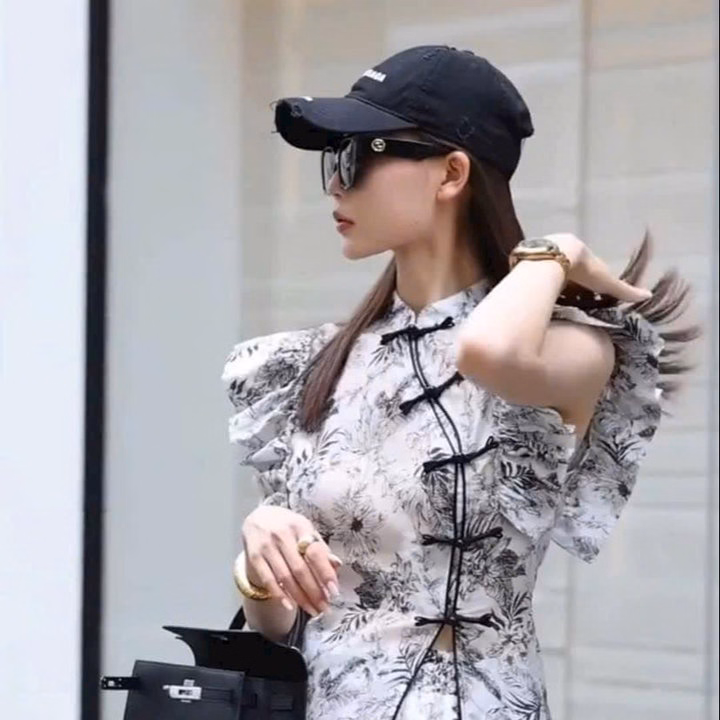 Set Bộ Đồ Nữ Áo Cổ Tàu Bèo Vai (Có Lót) Bh956 - Nana House - Ảnh 3