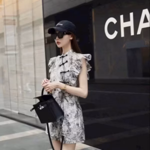 Set Bộ Đồ Nữ Áo Cổ Tàu Bèo Vai (Có Lót) Bh956 - Nana House