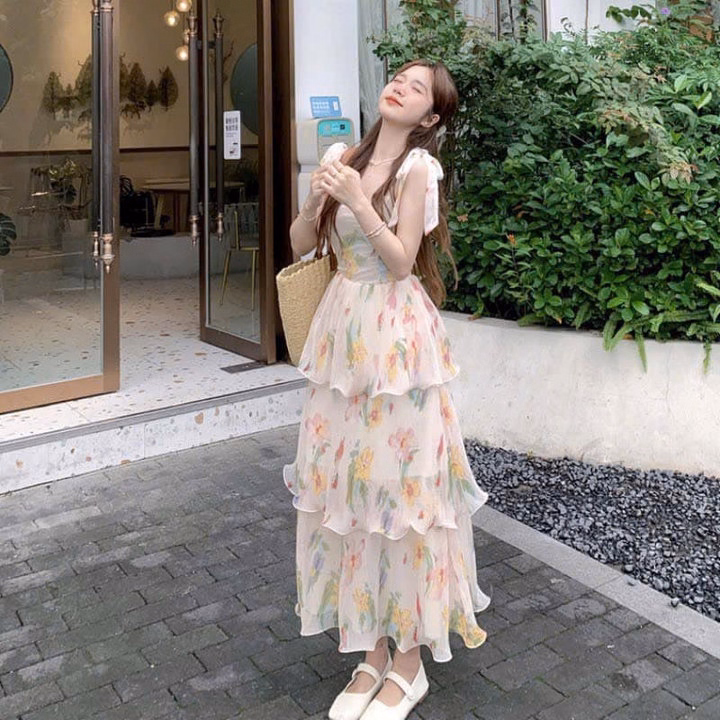 Đầm Xòe 3 Tầng Mocking Sau Lưng(Có Mút) Sh1103 - Sam Store - Ảnh 3