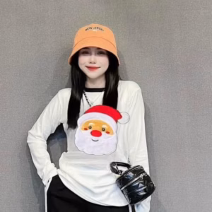 Set Bộ Đồ Nữ Thun Tăm Lạnh Thêu Ông Già Noel St80 - Nana House