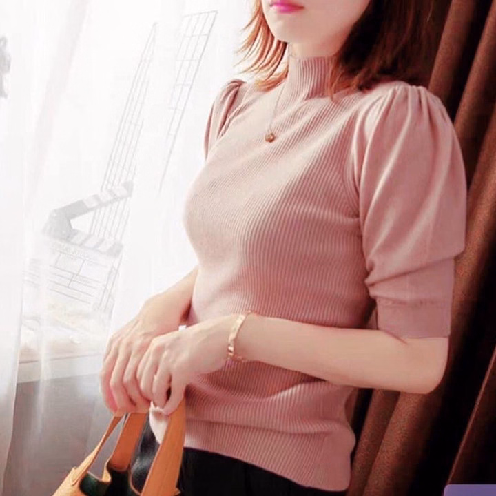 Áo Len Tay Bồng Chất Đẹp Tôn Dáng - Chipxinhxk - Ảnh 10