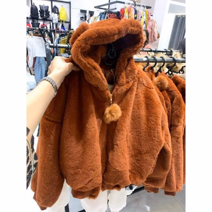 Áo Khoác Lông Gấu Nữ Quảng Châu Loại 1 - Ảnh 8