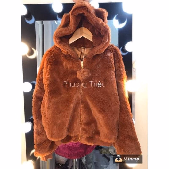 Áo Khoác Lông Gấu Nữ Quảng Châu Loại 1 - Ảnh 10
