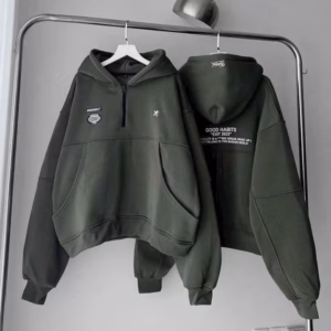 Áo Khoác Nỉ Dày Dặn Unisex Form Lửng Khoá Kéo Nửa Goodhabi 23 Tp743 - Goldendream