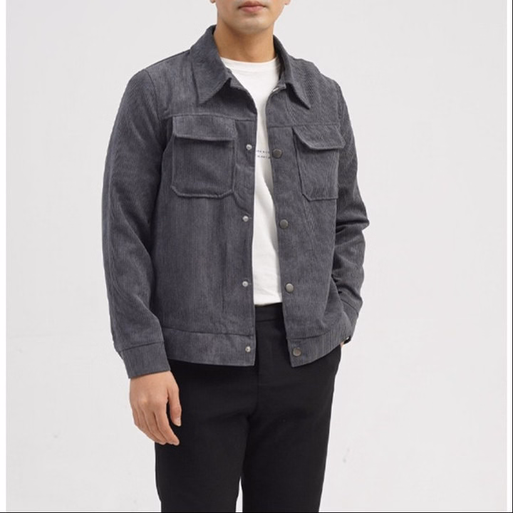 Áo Khoác Nam Nhung Tăm Tuto5 Menswear Kn02 - Túi Hộp, Cúc Bấm,Kiểu Dáng Hàn Quốc,Chất Liệu Cao Cấp Form Rộng Ấm Áp - Tuto5 - Ảnh 2