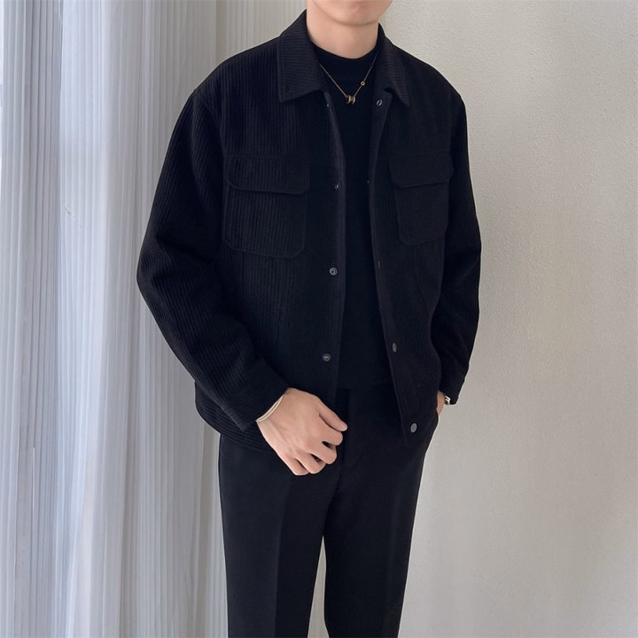 Áo Khoác Nam Nhung Tăm Tuto5 Menswear Kn02 - Túi Hộp, Cúc Bấm,Kiểu Dáng Hàn Quốc,Chất Liệu Cao Cấp Form Rộng Ấm Áp - Tuto5 - Ảnh 7