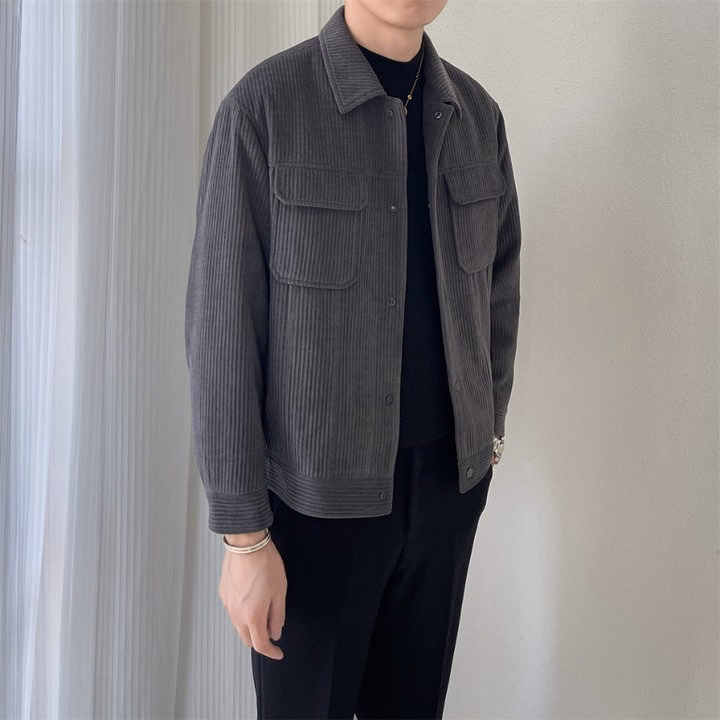 Áo Khoác Nam Nhung Tăm Tuto5 Menswear Kn02 - Túi Hộp, Cúc Bấm,Kiểu Dáng Hàn Quốc,Chất Liệu Cao Cấp Form Rộng Ấm Áp - Tuto5 - Ảnh 8