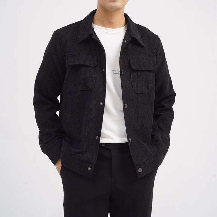 Áo Khoác Nam Nhung Tăm Tuto5 Menswear Kn02 - Túi Hộp, Cúc Bấm,Kiểu Dáng Hàn Quốc,Chất Liệu Cao Cấp Form Rộng Ấm Áp - Tuto5 - Ảnh 12