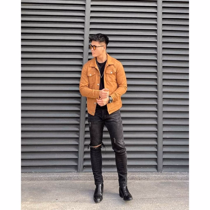 Áo Khoác Nam Da Lộn Tuto5 Menswear Kn02 - Túi Hộp, Cúc Bấm,Kiểu Dáng Hàn Quốc,Chất Liệu Cao Cấp Form Rộng Ấm Áp - Tuto5 - Ảnh 3