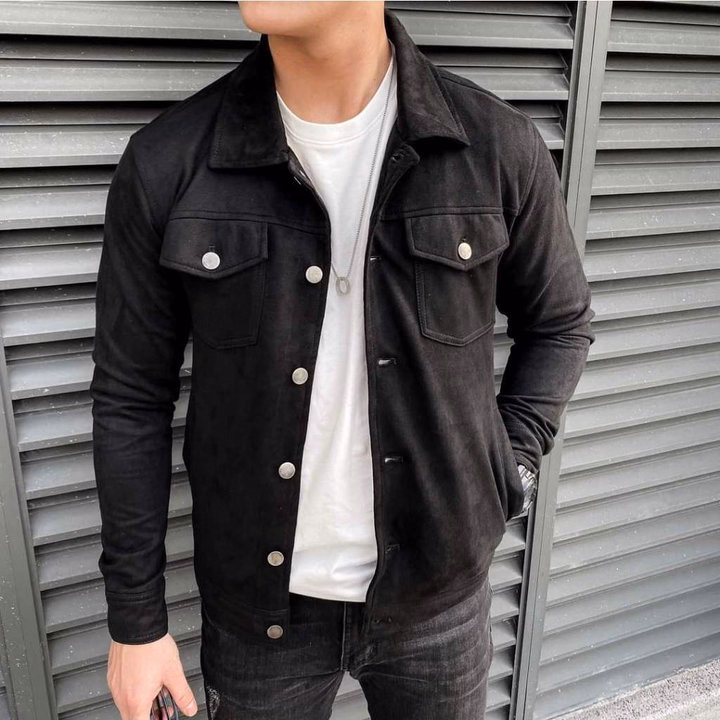 Áo Khoác Nam Da Lộn Tuto5 Menswear Kn02 - Túi Hộp, Cúc Bấm,Kiểu Dáng Hàn Quốc,Chất Liệu Cao Cấp Form Rộng Ấm Áp - Tuto5 - Ảnh 5