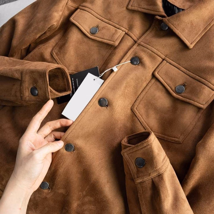 Áo Khoác Nam Da Lộn Tuto5 Menswear Kn02 - Túi Hộp, Cúc Bấm,Kiểu Dáng Hàn Quốc,Chất Liệu Cao Cấp Form Rộng Ấm Áp - Tuto5 - Ảnh 8