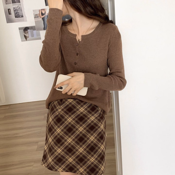 Áo Len Dài Tay 7 Khuy Giữa , Đa Dạng Màu Sắc, Chất Liệu Mềm Mịn Co Giãn Thoải Mái Sldca72 - Diepchi Fashion - Ảnh 6