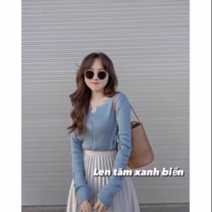 Áo Len Dài Tay 7 Khuy Giữa , Đa Dạng Màu Sắc, Chất Liệu Mềm Mịn Co Giãn Thoải Mái Sldca72 - Diepchi Fashion