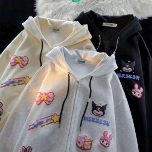 Áo Khoác Hoodie Nam Nữ Có Nón Họa Tiết Mersesk - Htm Fashion