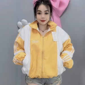 Áo Khoác Dù 2 Lớp Trượt Nước Eeva Phối Sọc Thời Trang Có Dây Rút - Htm Fashion