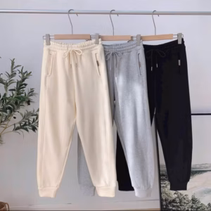 Quần Dài Nam Nữ Nỉ Bo Gấu Chân Kèm Dây Rút Dày Dặn - Htm Fashion