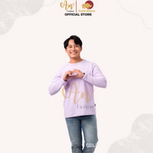 Áo Thun Nam Tay Dài Cổ Tròn Màu Tím Pastel Đông Ấm Hè Mát Chất Liệu 100% Cotton Cao Cấp - Gold Rhino