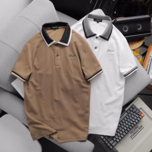 Áo Thun Cổ Bẻ Shark Thun Cotton Lục Giác Cao Cấp, Co Giãn Mềm Mại P206 - Lady'S Passion