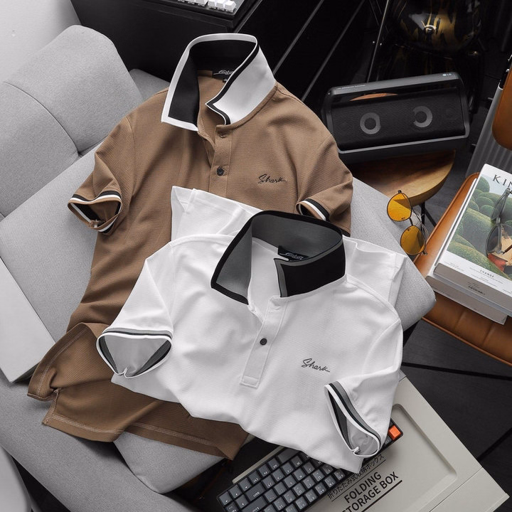 Áo Thun Cổ Bẻ Shark Thun Cotton Lục Giác Cao Cấp, Co Giãn Mềm Mại P206 - Lady'S Passion - Ảnh 12