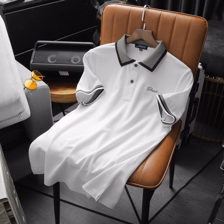 Áo Thun Cổ Bẻ Shark Thun Cotton Lục Giác Cao Cấp, Co Giãn Mềm Mại P206 - Lady'S Passion - Ảnh 11