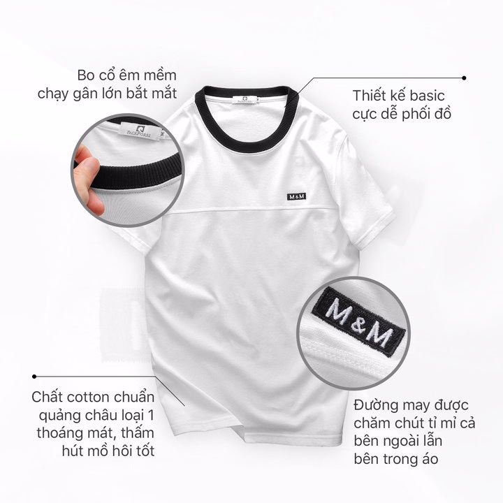 Áo Thun Cổ Tròn M&M Cotton Cát Quảng Châu Loại 1 P205 - Lady'S Passion - Ảnh 2