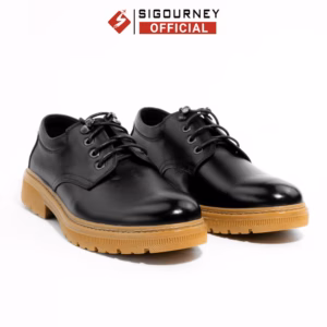 Giày Đốc Da Bò Màu Đen Phong Cách Bụi Bặm Sdr02 - Sigourney