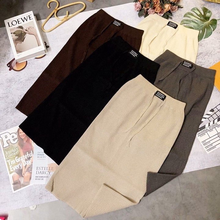 Chân Váy Len Bút Chì Dáng Dài Phối Tag Phong Cách Hàn Quốc Dành Cho Bạn Nữ - Ảnh 2