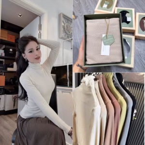 Áo Giữ Nhiệt Cao Cấp Viền Bèo Fullbox Chất Liệu Mềm Mại, Kiểu Dáng Nữ Tính Slcxa230 - Chipxinhxk