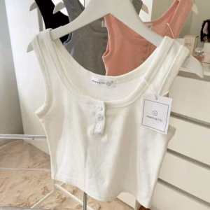 Áo Nữ Balo Đính Nút Thun Gân - Ausa House