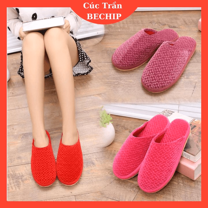 Dép Bông Siêu Ấm Đi Trong Nhà Giữ Ấm Mùa Đông Người Lớn, Trẻ Em Ctb549 - Bechip