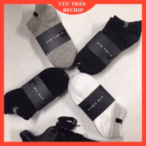 Set 10 Đôi Vớ, Đôi Tất Zara Nam Nữ Cổ Ngắn Ctb02- Bechip