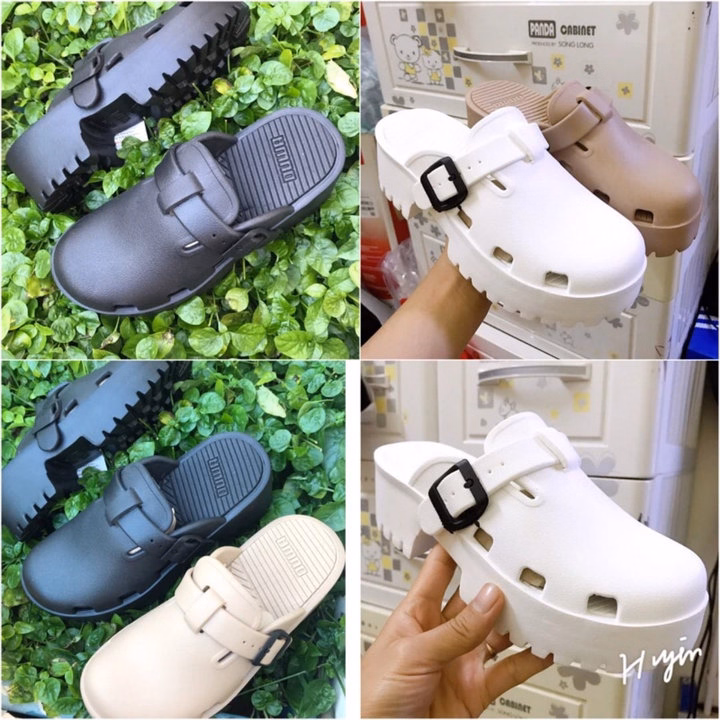 Giày Sục Nữ Đế Răng Cưa Cao 6 Cm, Siêu Nhẹ, Mẫu Hót- Haanh - Ảnh 7