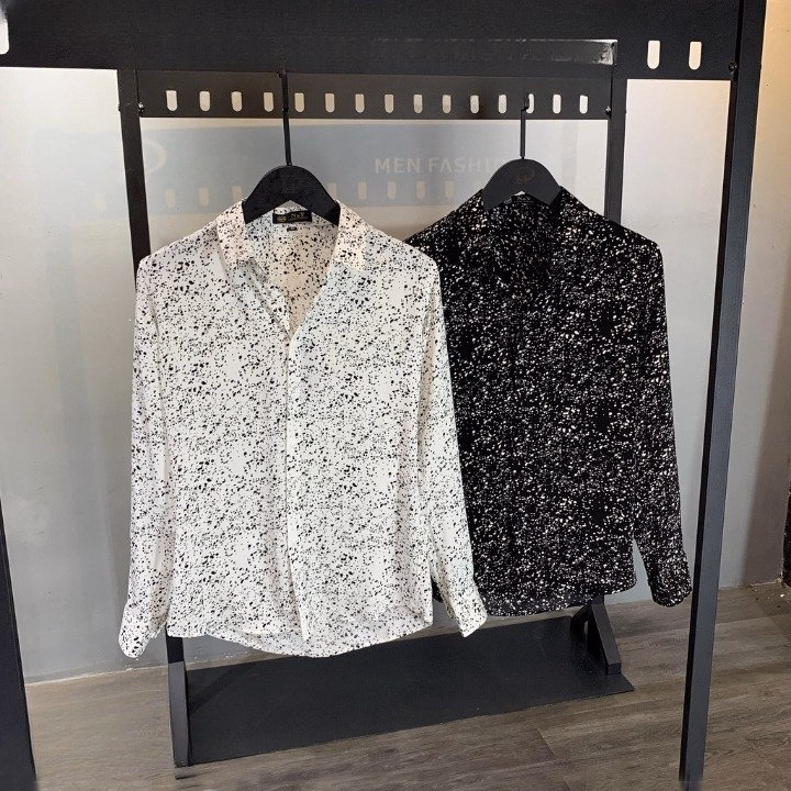 Áo Sơ Mi Họa Tiết Nam Tuto5 Menswear Sml01 - Sơ Mi Dài Tay Lụa Hàn Chấm Bi Slim Fit Cao Cấp Ít Nhăn, Phong Cách, Độc Bản - Ảnh 7