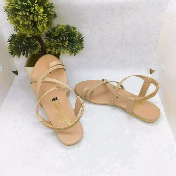 Giày Sandal Đế Bệt Quai Mảnh Chéo Sh609 - Sam Store - Ảnh 4