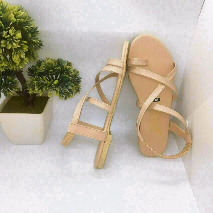 Giày Sandal Đế Bệt Quai Mảnh Chéo Sh609 - Sam Store - Ảnh 2