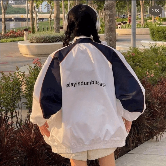 Áo Khoác Dù 2 Lớp In Chữ Today.Dumble Dáng Bomber Thời Trang Sht104 - Shthouse - Ảnh 2