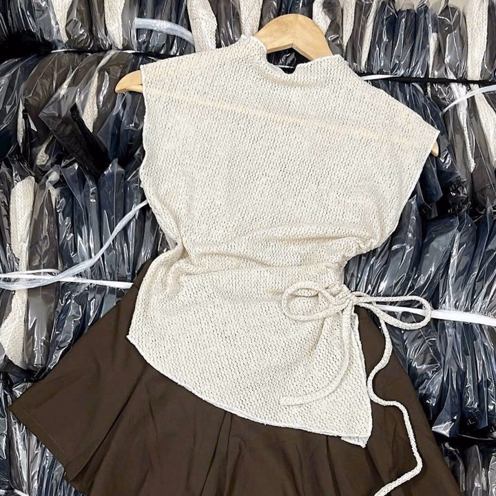 Áo Kiểu Len Lưới Rút Eo Xinh - Lê Phương Boutique - Ảnh 3