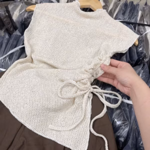 Áo Kiểu Len Lưới Rút Eo Xinh - Lê Phương Boutique