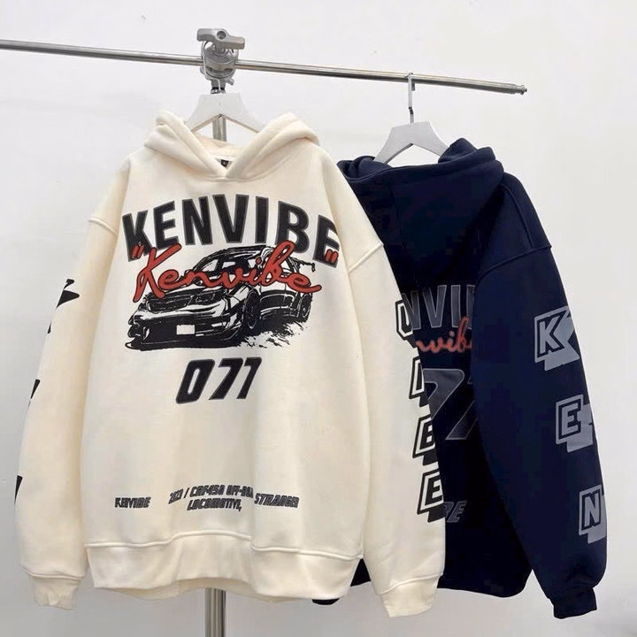 Áo Khoác Hoodie Dày Dặn In Chữ Kenvibee Ô Tô Phong Cách Mới Unisex Nam Nữ Tp77 - Golden Dream