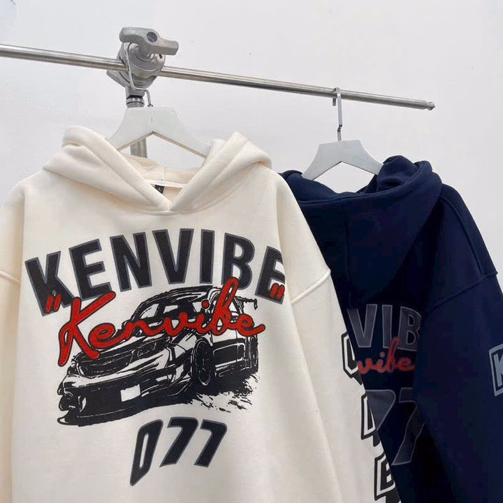 Áo Khoác Hoodie Dày Dặn In Chữ Kenvibee Ô Tô Phong Cách Mới Unisex Nam Nữ Tp77 - Golden Dream - Ảnh 4
