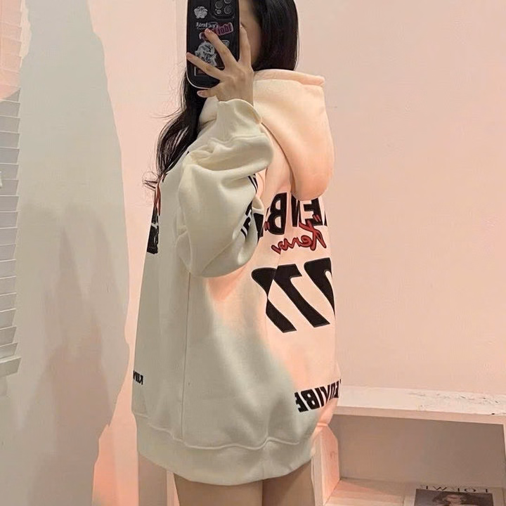 Áo Khoác Hoodie Dày Dặn In Chữ Kenvibee Ô Tô Phong Cách Mới Unisex Nam Nữ Tp77 - Golden Dream - Ảnh 2