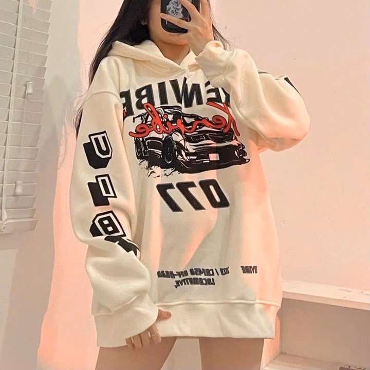 Áo Khoác Hoodie Dày Dặn In Chữ Kenvibee Ô Tô Phong Cách Mới Unisex Nam Nữ Tp77 - Golden Dream - Ảnh 7